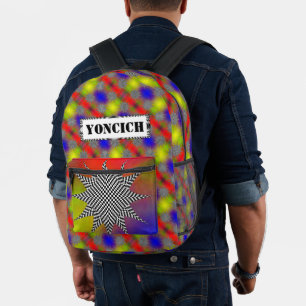 Modernes Plasma von Kenneth Yoncich Bedruckter Rucksack