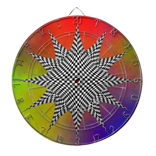 Modernes Plasma von Kenneth Yoncich Dartscheibe (vorne)