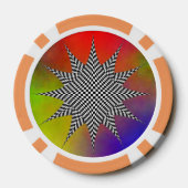 Modernes Plasma von Kenneth Yoncich Pokerchips (Rückseite)