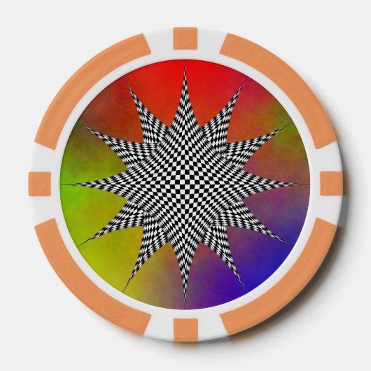 Modernes Plasma von Kenneth Yoncich Pokerchips (Vorderseite)