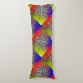 Modernes Plasma von Kenneth Yoncich Seitenschläferkissen (Vorderseite Vertikal)