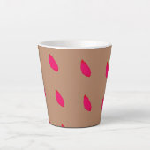 Modernes poetisches Design Latte Tasse (Vorderseite)