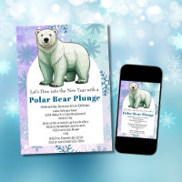 Modernes Polar Bear Plunge Neujahr Party