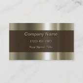Modernes poliertes Metall Visitenkarte (Vorderseite)