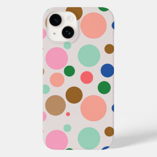 Modernes Polka Dot Muster Case-Mate iPhone 14 Hülle