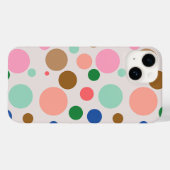 Modernes Polka Dot Muster Case-Mate iPhone Hülle (Rückseite (Horizontal))