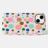 Modernes Polka Dot Muster Case-Mate iPhone Hülle (Rückseite (Horizontal))