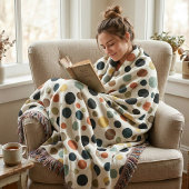 Modernes Polka Dot Throw Blanket Decke