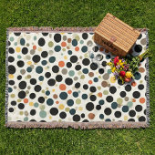 Modernes Polka Dot Throw Blanket Decke