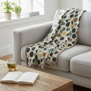 Modernes Polka Dot Throw Blanket Decke