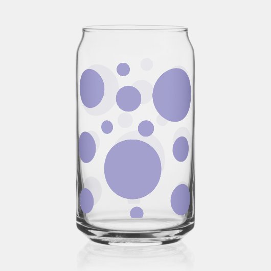 Modernes Polka Dots Muster Dosenglas (Vorderseite)