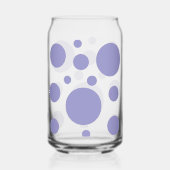 Modernes Polka Dots Muster Dosenglas (Rückseite)