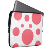 Modernes Polka Dots Muster Laptopschutzhülle (Vorne Rechts)