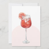 Modernes Pomelo Cocktail Brautparty Einladung (Rückseite)