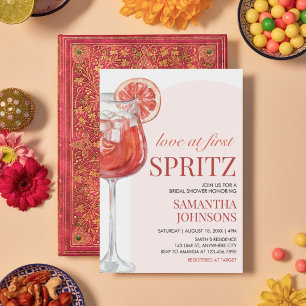 Modernes Pomelo Cocktail Brautparty Einladung