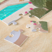 Modernes Pool House aus dem Mittelalter Puzzle (Seite)