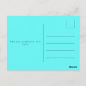 Modernes Pool Party Einladung Postkarte (Rückseite)