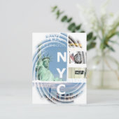 Modernes Pop Art Nyc Ny New York City Template Postkarte (Stehend Vorderseite)