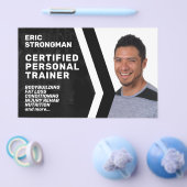 Modernes Portrait beruflicher Fitness Flyer (Einzeln)