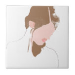 Modernes Portrait Fliese<br><div class="desc">Modernes Portrait III von Juni Erica Vess. | 142050GG</div>