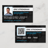 Modernes Portrait-Foto für Personal Trainer Visitenkarte (Vorne/Hinten)