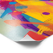 Modernes Portrait Frauen Rosa Brille Fotodruck (Ecke)