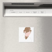 Modernes Portrait Magnet (In Situ (Geschirrspüler))