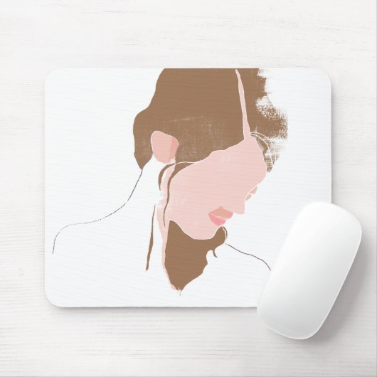 Modernes Portrait Mousepad (Mit Mouse)