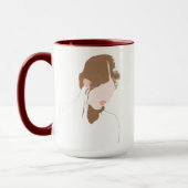 Modernes Portrait Tasse (Links)