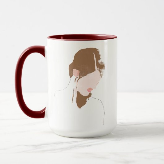 Modernes Portrait Tasse (Links)