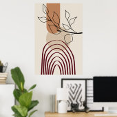 Modernes Poster aus dem Mittelalter, Wall Art (Heimbüro)