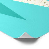 Modernes Poster der Raute aus dem Mittelalter (Ecke)