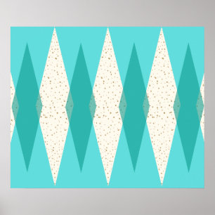 Modernes Poster der Raute aus dem Mittelalter