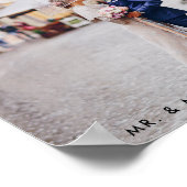 Modernes Poster für Hochzeitsbride Foto (Ecke)