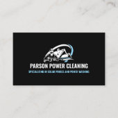 Modernes Power-Waschlogo Visitenkarte (Vorderseite)