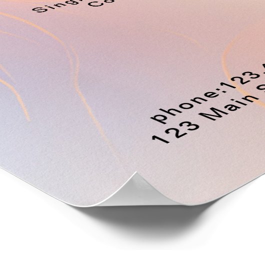 Modernes, preisgekröntes Poster (Ecke)