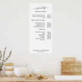 Modernes Preisschild Poster (Küche)