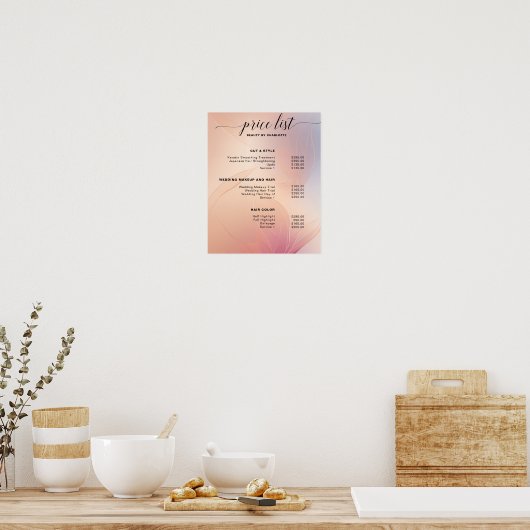 Modernes, preiswertes Zeichen Poster (Küche)