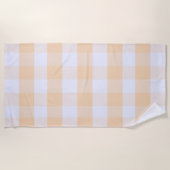 Modernes Preppy-Gingham Strandtuch (Vorderseite)