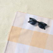 Modernes Preppy-Gingham Strandtuch (Beispiel)
