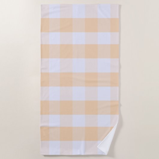 Modernes Preppy-Gingham Strandtuch (Vorderseite)