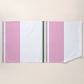 Modernes Preppy-Muster Strandtuch (Vorderseite)