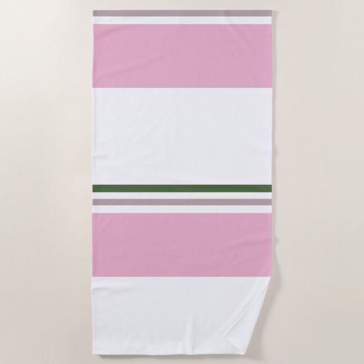 Modernes Preppy-Muster Strandtuch (Vorderseite)