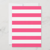 Modernes Preppy-Pink-Script-Foto-Abschluss Ankündigung (Rückseite)