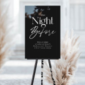 Modernes Probe Dinner Black Willkommen Acrylschild