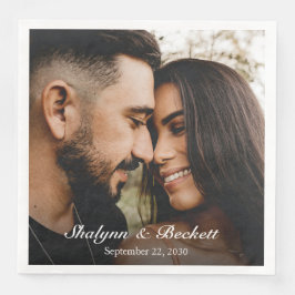 Modernes Probe Dinner Foto Serviette