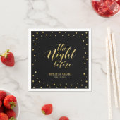 Modernes Probe-Dinner Gold & Black Serviette (Beispiel)
