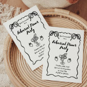 Modernes Probe in Schwarz und Weiß Einladung