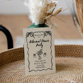 Modernes Probe in Schwarz und Weiß Einladung