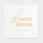 Modernes Probe in Schwarz und Weiß Servietten Mit Folie (Vorderseite)